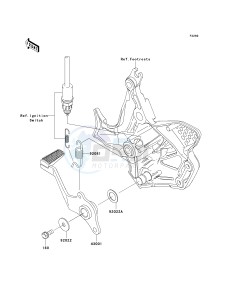 KLE 650 A [VERSYS] (9F-9F) A7F drawing BRAKE PEDAL