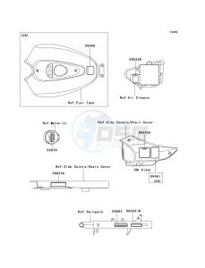 BN 125 A [ELIMINATOR 125] (A6F-A9F) A7F drawing LABELS