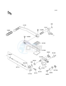 VN 1500 J [VULCAN 1500 DRIFTER] (J1-J2) [VULCAN 1500 DRIFTER] drawing GEAR CHANGE MECHANISM