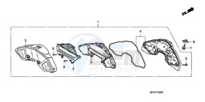 CB1000RA9 UK - (E / ABS MPH) drawing METER