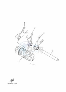 FZN250-A (B8H6) drawing SHIFT CAM & FORK