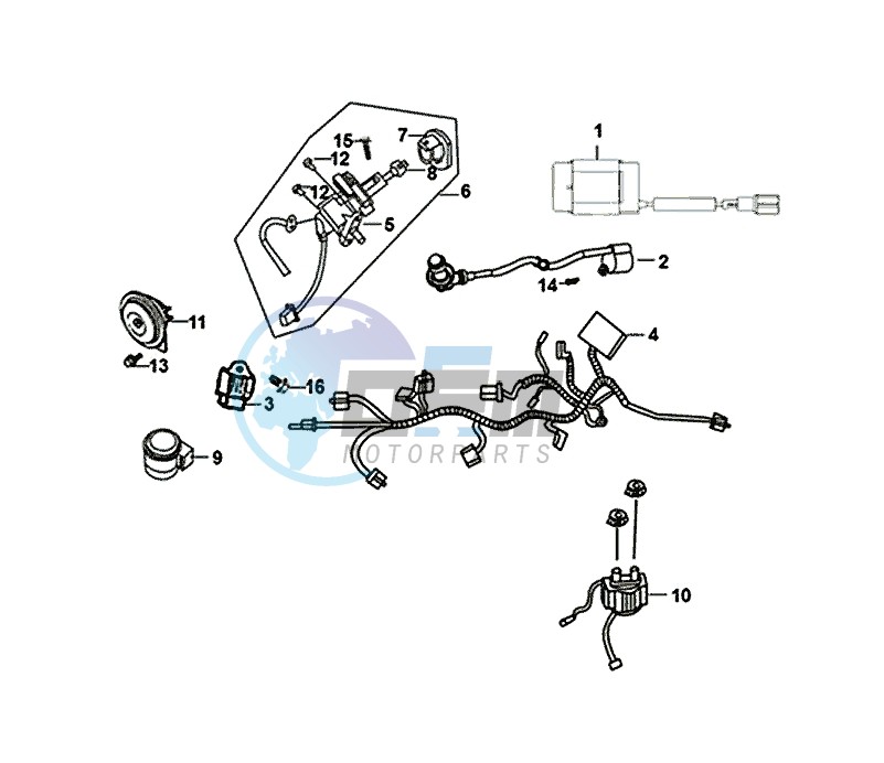 WIRE HARNESS / ALLO 50 (25 KM/H) (AJ05WA-NL) (L8-M0)