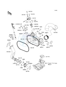 KRF 750 L [TERYX 750 FI 4X4 LE SPORT MONSTER ENERGY] (L9F-L9FA) L9FA drawing CONVERTER COVER