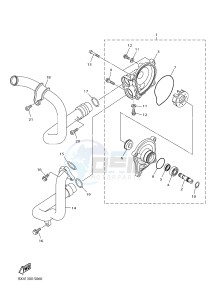 YZF-R1M 998 R5 (2KSF) drawing WATER PUMP