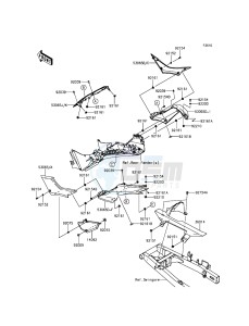 Z300 ER300AFF XX (EU ME A(FRICA) drawing Side Covers/Chain Cover