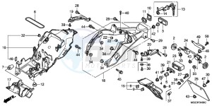 VFR1200FB drawing REAR FENDER