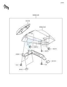 NINJA ZX-10R ZX1000SHFA XX (EU ME A(FRICA) drawing Accessory(Single Seat Cover)