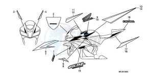 CBR600RAA UK - (E / ABS) drawing MARK/STRIPE (6)