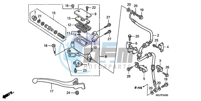 FR. BRAKE MASTER CYLINDER (FES125)(FES150)