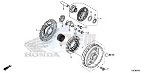 CRF250R Europe Direct - (ED) drawing STARTING CLUTCH