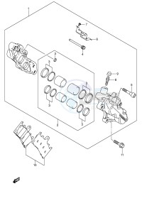 GSX1400 (E2) drawing FRONT CALIPER