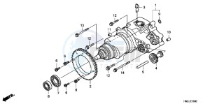 TRX500FAD TRX500FA Europe Direct - (ED) drawing HONDAMATIC