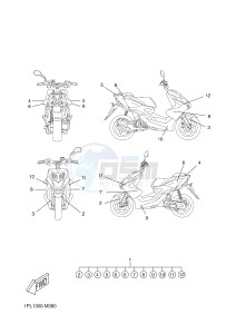 NS50N AEROX NAKED (1PL1 1PL1 1PL1) drawing GRAPHIC & EMBLEM