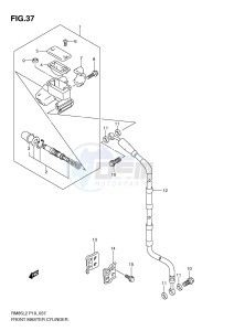 RM85 (P19) drawing FRONT MASTER CYLINDER (RM85L2 P19)