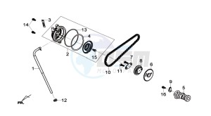 GTS 125I ABS drawing CYLINDER HEAD COVER / CAMSHAFT CHAIN