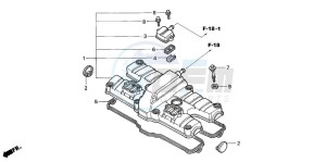 CB1300SA CB1300SUPERBOLD'OR drawing CYLINDER HEAD COVER