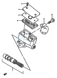 GSX750F (K-T) drawing FRONT MASTER CYLINDER