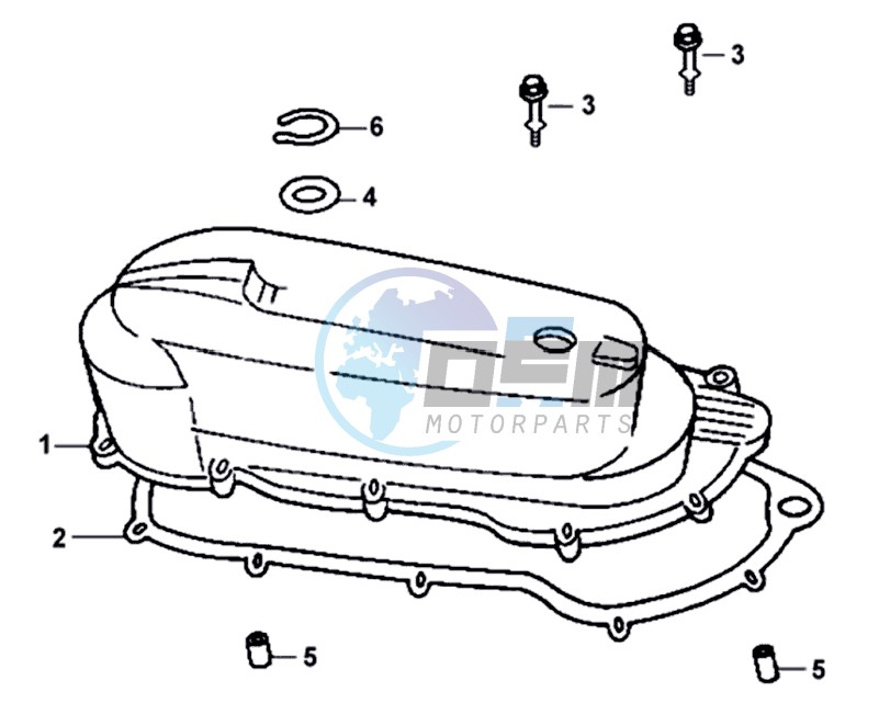 CRANKCASE COVER LEFT