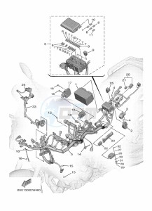 TRACER 9 MTT890 (B5U9) drawing ELECTRICAL 1