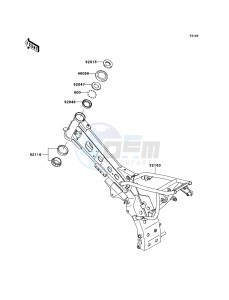 KLX110 KLX110CCF EU drawing Frame