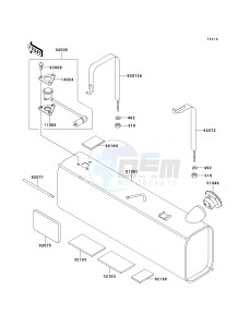 KAF 620 C [MULE 2500] (C6) [MULE 2500] drawing FUEL TANK