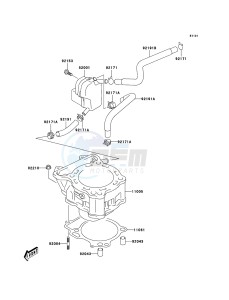 KFX400 KSF400A6F EU drawing Cylinder