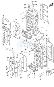 DF 225 drawing Cylinder Head