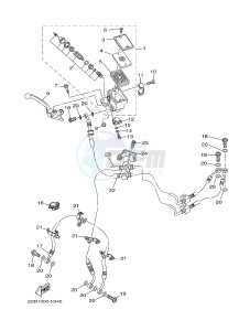 MT09A MT-09 ABS 900 (2DR7 2DR8) drawing FRONT MASTER CYLINDER