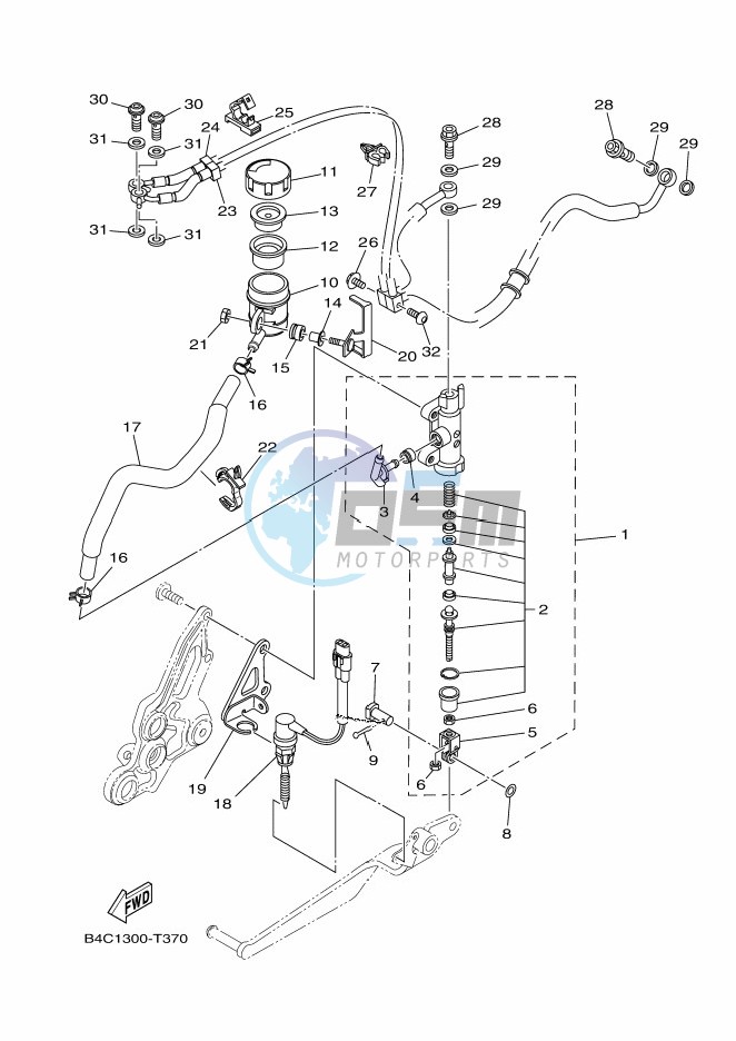 REAR MASTER CYLINDER