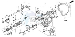 ST1300 drawing GEARSHIFT DRUM