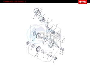 TANGO-125-RED drawing PISTON - CRANKSHAFT  EURO3