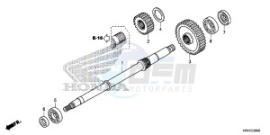 TRX500FE1H Europe Direct - (ED) drawing FINAL SHAFT