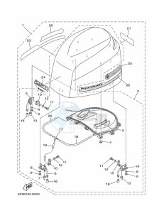 F250GETU drawing FAIRING-UPPER