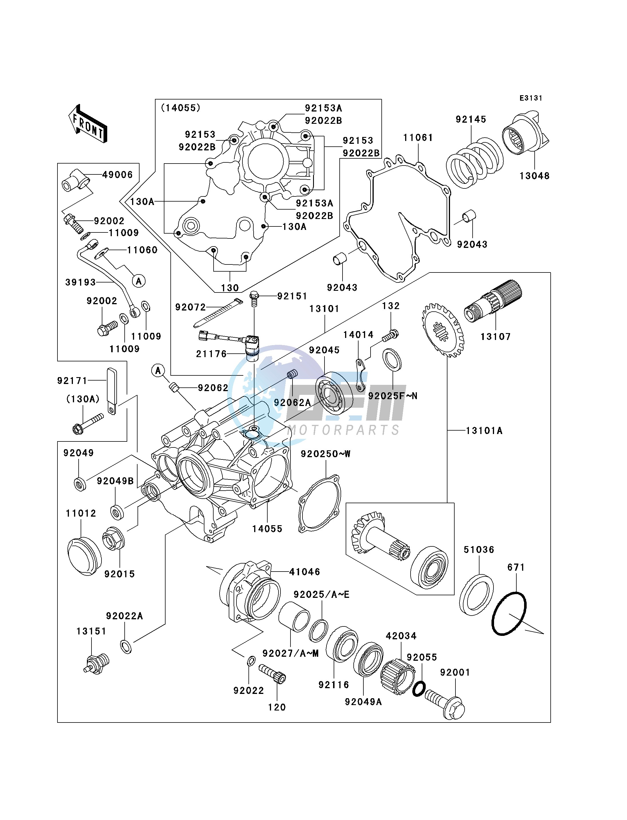 FRONT BEVEL GEAR