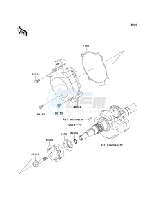 KVF 650 D ([BRUTE FORCE 650 4X4] (D6F-D9F) D6F drawing RECOIL STARTER