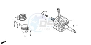 CRF80F 100 drawing CRANKSHAFT/PISTON (CRF100F)