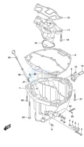 DF 300AP drawing Oil Pan