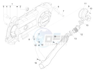 Liberty 50 4T PTT NEXIVE drawing Crankcase cover - Crankcase cooling