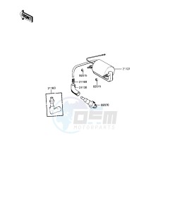 KE 125 A [KE125] (A9-A10) [KE125] drawing IGNITION COIL -- 82-83 A9_A10- -