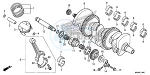 CB1000RF CB1000R 2ED drawing CRANKSHAFT/ PI STON