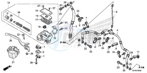 TRX420FED TRX420 Europe Direct - (ED) drawing FR. BRAKE MASTER CYLINDER