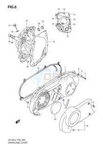 UH125 ABS BURGMAN EU drawing CRANKCASE COVER