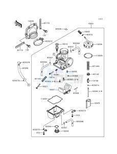 KDX 200 H [KDX200] (H2-H5) [KDX200] drawing CARBURETOR