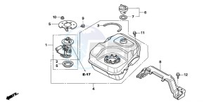 SH150S 125 drawing FUEL TANK