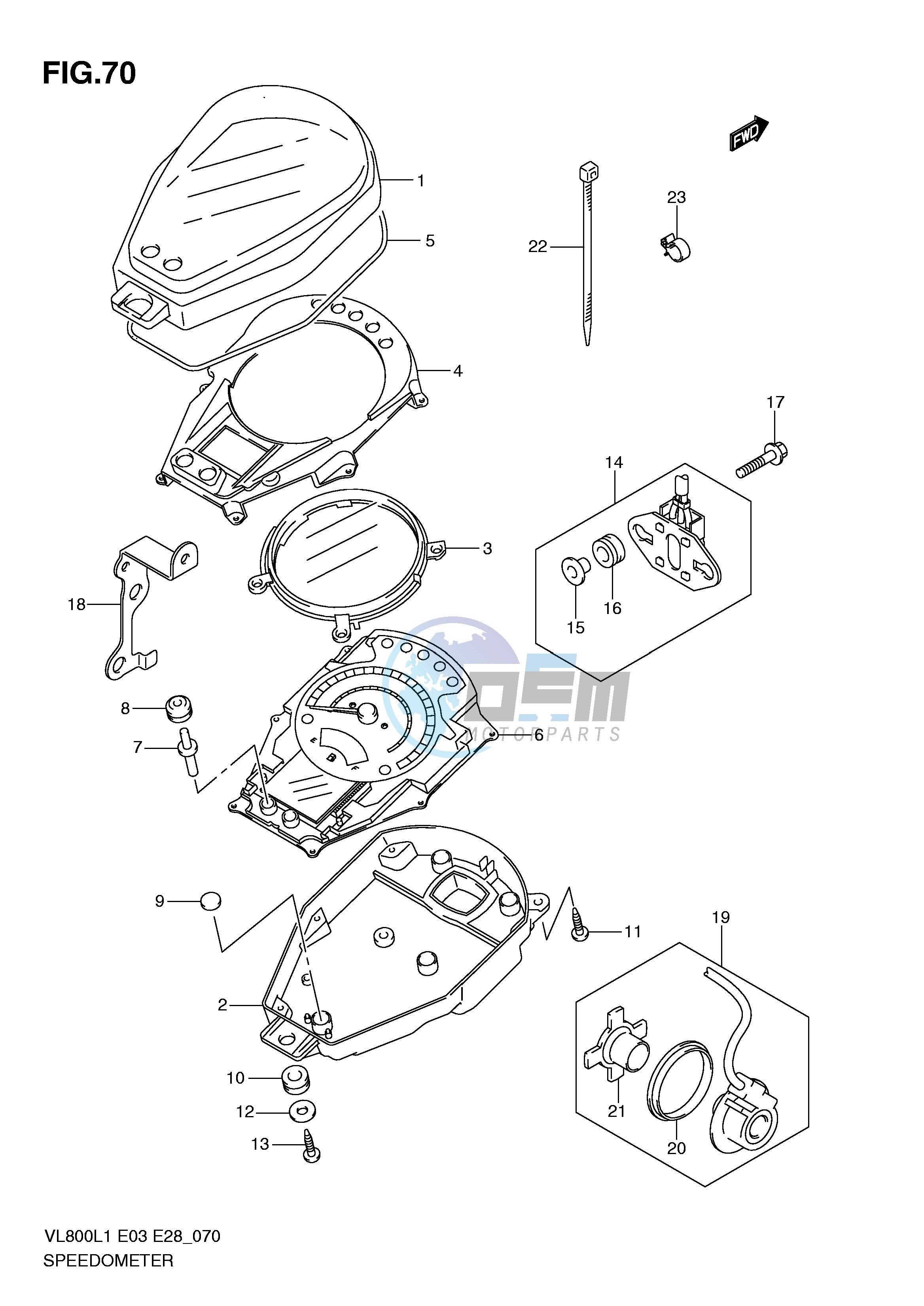 SPEEDOMETER (VL800L1 E28)