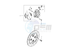 YP E MAJESTY 180 drawing FRONT BRAKE CALIPER