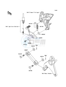 Z1000 ZR1000DCF FR GB XX (EU ME A(FRICA) drawing Brake Pedal