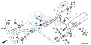 NT700VAB drawing EXHAUST MUFFLER