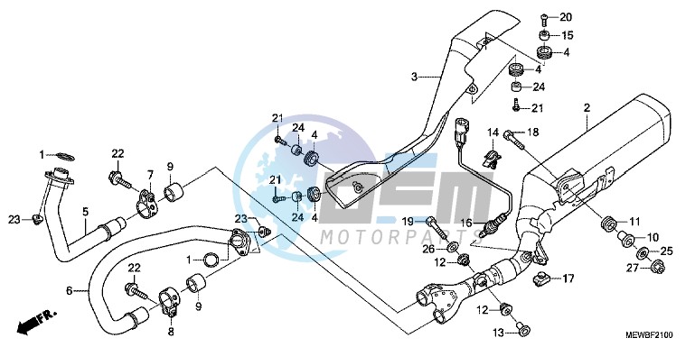 EXHAUST MUFFLER