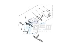 XV VIRAGO 125 drawing TAILLIGHT